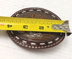Leather Flying Eagle Belt Bukle, Stamped, Quality Made