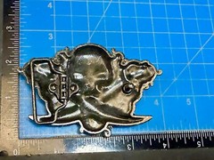 Creepy Skull Head Vampire Teeth Swords Snake Halloween Gothic Biker Belt Buckle