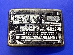 Hail to the Unknown Statement Novelty Vintage Rectangular Belt Buckle