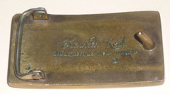 Kenneth Reid Unisex brass buckle, vintage 70s, stamped “albuquerque, new mexico »