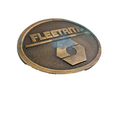 Vintage Fleetrite IH International Harvester Metal Belt Buckle Spec-Cast