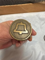 Vintage BELL Telephone Belt Buckle Lot of Two