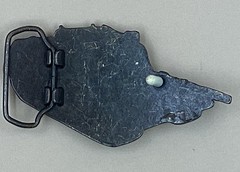 Vintage Tank Army Military Belt Buckle Brass