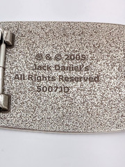 Vintage 2005 Jack Daniels Old No 7 Belt Buckle Silver Tone 5007JD Western Rodeo