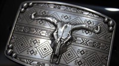 M&F WESTERN Nocona Western Belt Buckle Longhorn Steer Skull Belt Buckle 37716