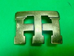 Tommy Hilfiger Monogram TH American Clothing Brand Apparel BrassTone Belt Buckle