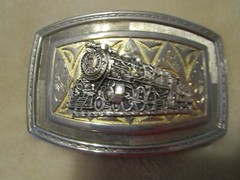 Railroad Locomotive Design Belt Buckle