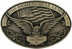 Montana Silversmiths Soaring Eagle Arms Attitude Belt Buckle