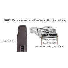 SENDEFN 35MM Ratchet Belt Buckle Only for 1 For Width 1 3/8, Black-1