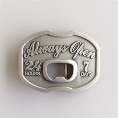 Antique Silver Vintage Style Bottle Opener Belt Buckle also Stock in the US