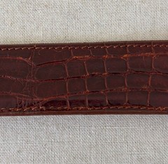 Vintage Pat Areias Sterling Silver Buckle and American Alligator Belt Size 29