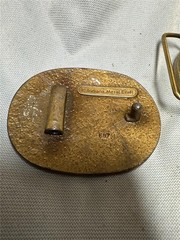 Vintage Indiana Medal Craft Lot of 2 Buckles – Polar Bear and Doe and Buck AS IS
