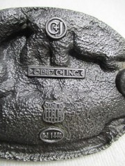 Vintage American 4-4-0 Steam Locomotive Belt Buckle 1987 C+J CJ1440 Railroad