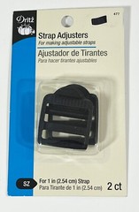 Dritz 477 Strap Adjusters For 1&Prime; Strap 2/Pkg – Black (BRAND NEW SEALED)