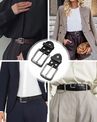 2 Pack Single Belt Buckle for Replacement, for Men Classic Belt Buckle…