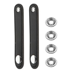 2Pcs Reusable Universal Accordion Bellows Buckle Strap Black for Instruments