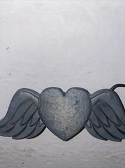 VALENTINES WINGED HEART Belt Buckle Love Wings Rock GREAT AMERICAN Pewter Biker