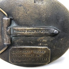 VTG Mulberry Square Productions Belt Buckle Benji Movies Wyoming Studio Art Work
