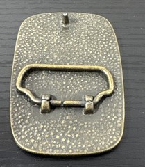 VTG 70s-80s Men&rsquo;s Women&rsquo;s Silver & Brass Tone Metal Dancing Couple Belt Buckle