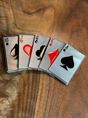 5 ACES Belt Buckle Stylish and Functional Gift for man RARE FIND UNIQUE