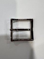 Solid Brass Polished Nickel Belt Buckle Made in Italy Fits 1.57&Prime; Belt Strap