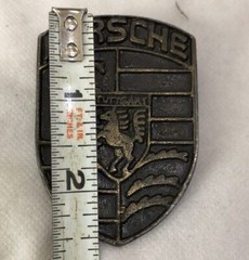 Vintage Belt Buckle Solid Brass Automotive Logo 2 5/8&Prime; L x 1 7/8 W Free Shipping