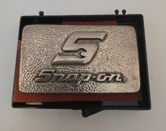 Snap-On BTS SPP-525 Tools 24KT Gold-Silver Plate On Solid Brass Belt Buckle