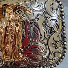 Santa Muerte belt Buckle Grim Reaper Buckle Rosetone Silver Heavy Zinc Alloy