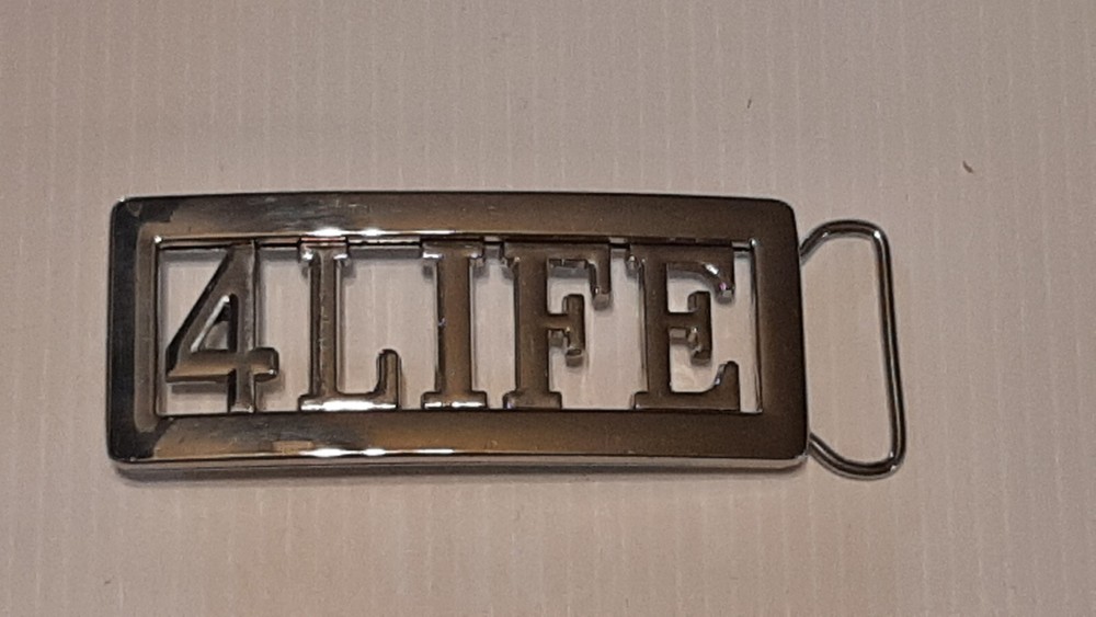 4LIFE 4 LIFE CUSTOM Belt Buckle -Put ANY LETTERS &/OR NUMBERS on Buckle