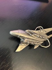 Vintage Collectible F-15 Eagle Fighter Airplane Bergamot 1980 Belt Buckle