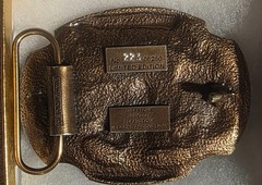 Vintage 2005 Metal Belt Buckle, Dugout Mine, Coal, Energy, Fuel, Fossil Energy