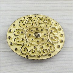 Dark Brass Floral Ornament Belt Buckle Costume – Boho Retro Metal Buckle