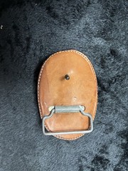 Belt buckle Arango Leather Mexico Black Leather. 3 1/2&Prime; X 2 1/2&Prime;