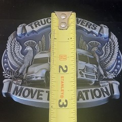 Truck Drivers Move The Nation Belt Buckle Metal & Enamel New