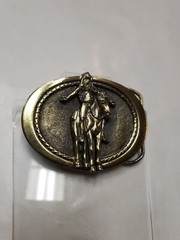 1982 Native American Indian on Horse Great American Belt Buckle Co #353 NOS