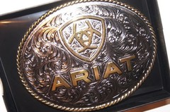 Ariat M&F Western Buckle Large Oval Logo Silver A37063