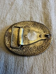 One of a kind Resin Rose Detailed Stone Resin Art Belt Buckle 3.5X2.75