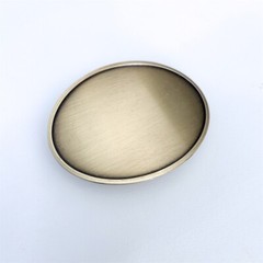 Antique Bronze Plated Oval Custom Blank Belt Buckle