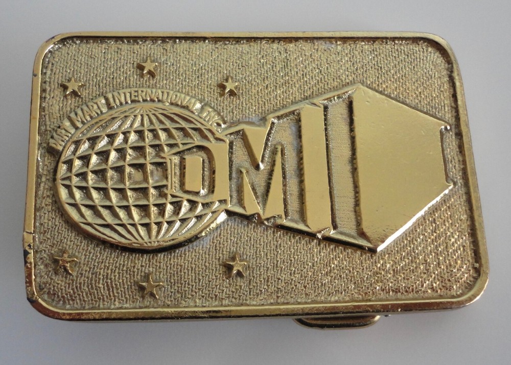 Vintage DMI DART MART INTERNATIONAL Metal Belt Buckle~Darts