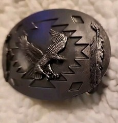 1993 Arroyo Grande Buckle Co Bald Eagle Pewter Belt Buckle. Men&rsquo;s Western Wear
