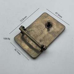Antique Copper Casted Buckle,Retro Brass Plain Buckle