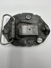 (2) Vintage United States Coast Guard Military Belt Buckle 1982/1988 Made In USA