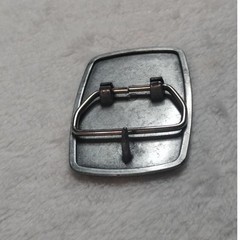 Y2K Silver Gold Glitter Star Belt Buckle Western Celestial Rectangle 2.75in