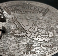 Mexico Flag Belt Buckle
