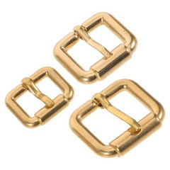 3 Pcs Brass Strap Adjuster Buckle Replacement Metal Belt Hardware