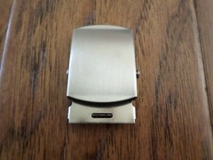 U.S MILITARY ISSUE NICKEL SILVER TROUSER BELT BUCKLE 1-5/16&Prime; VINTAGE NEW NOS
