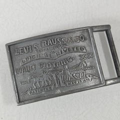 Vintage Belt Buckle Levi Strauss & Co Original Riveted Clothing USA
