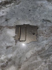 Red Man 100th Anniversary Silver Metal Western Belt Buckle 1.5in Native