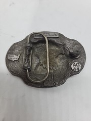 Arroyo Grande Buckle Co Eagle 1990 Belt Buckle AG44 Heavy Pewter 3D Vintage EUC