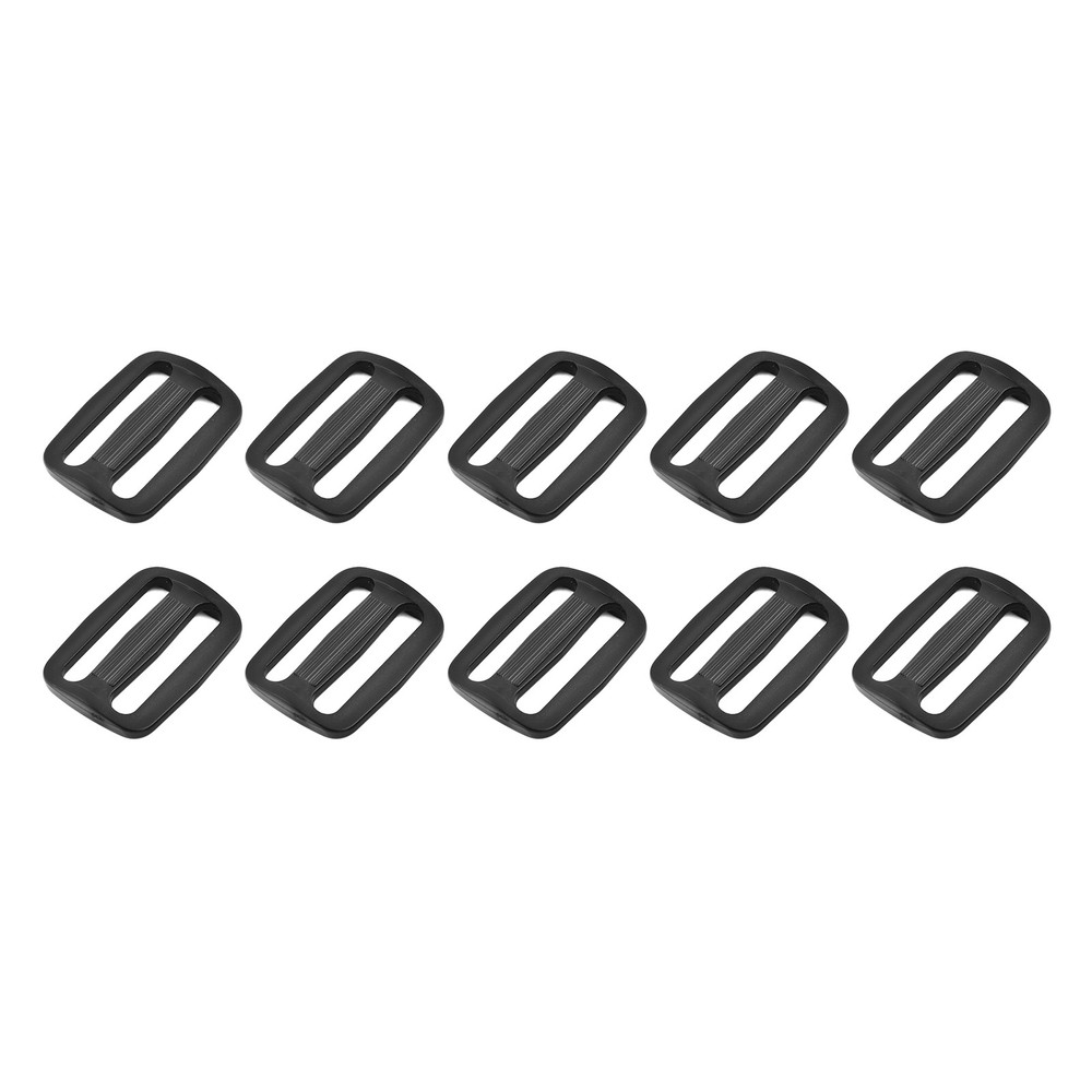 Bag Belt Glide Buckle (3.8cm/1.5&Prime;) 10Pcs, Plastic Adjustable Buckle Fasteners